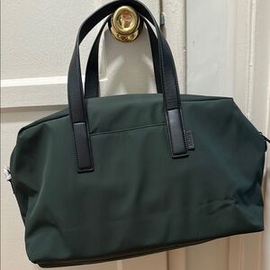 Away Dark Green Weekender Bag with Black Handles